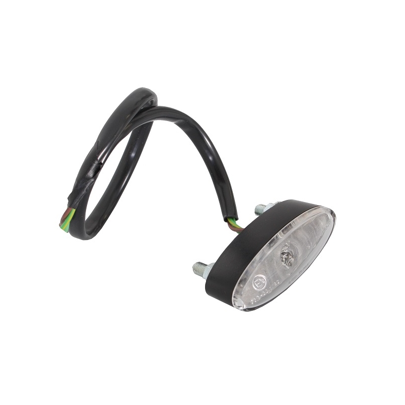 Univerzální LED zadní světlo Mini Oval bílý