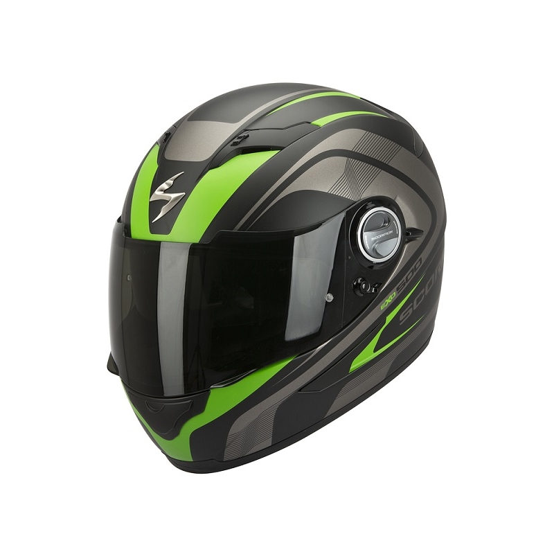 Integrální přilba na moto Scorpion EXO-500 Focus černo-zelená výprodej