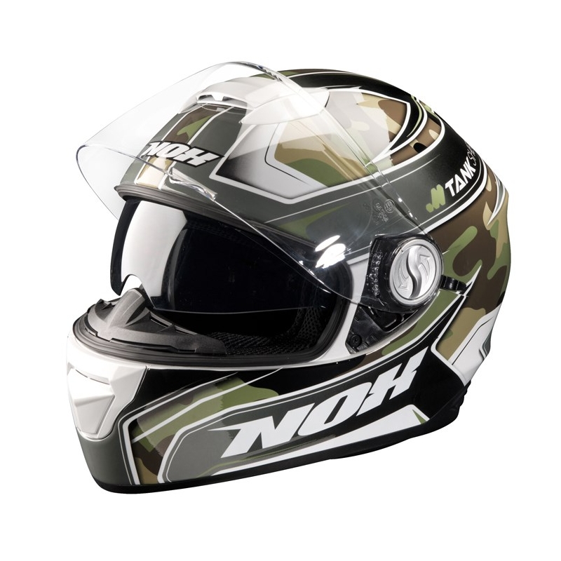 Integrální přilba na motorku NOX N301 Tank zelená výprodej