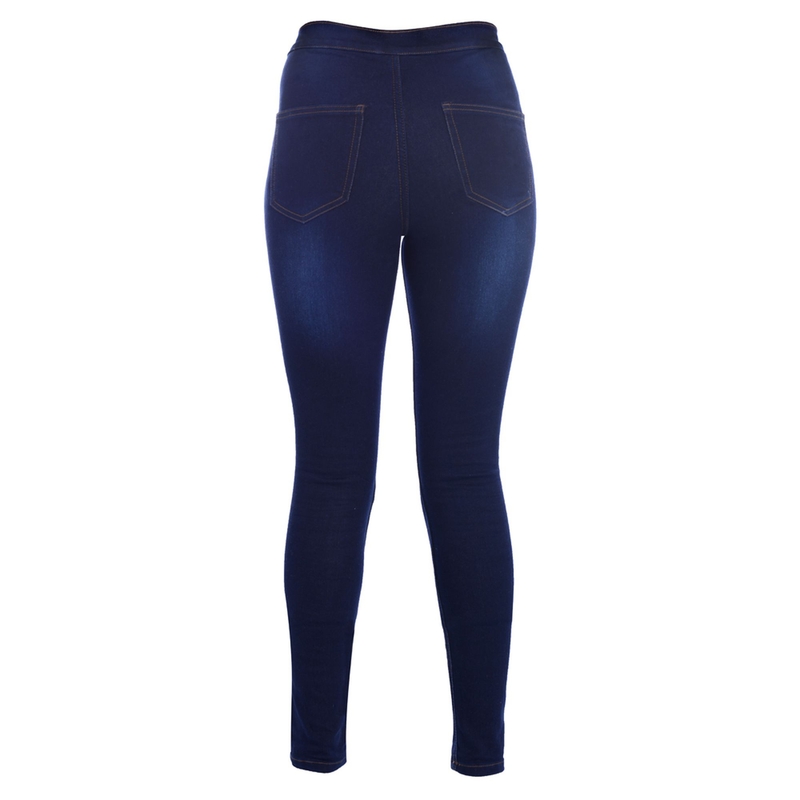 Zkrácené dámské legíny Oxford Jeggings modré
