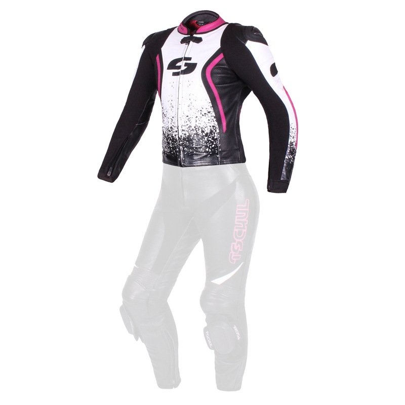 Dámská bunda Tschul 586 černo-bílo-růžová výprodej