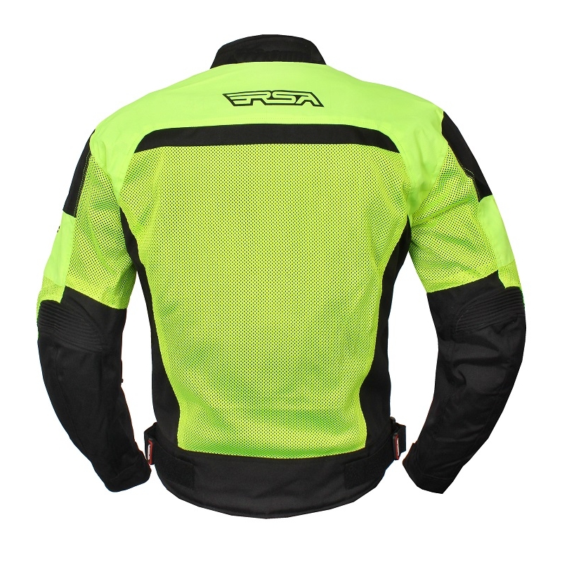 Bunda na motorku RSA Guff černo-fluo žlutá výprodej
