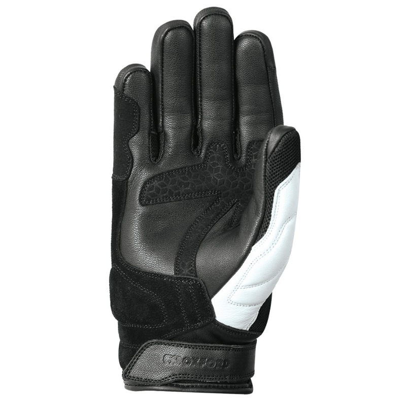 Rukavice na motorku Oxford RP-6S černo-bílo-fluo žluté