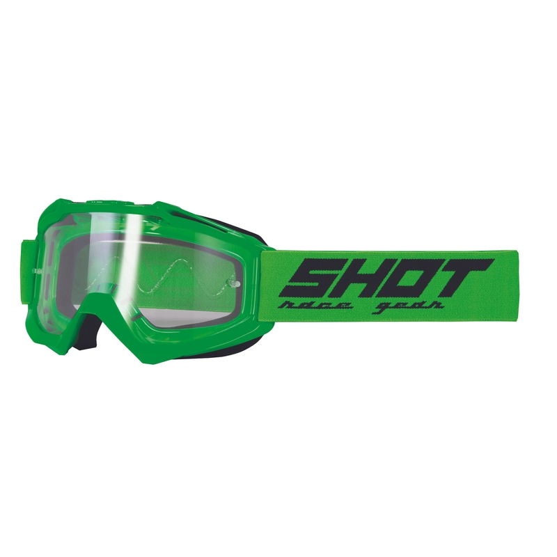 Motokrosové brýle Shot Assault Solid fluo zelené