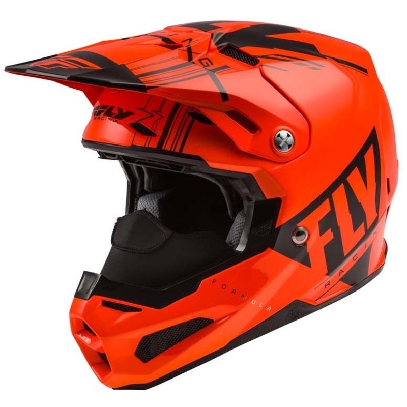 Motokrosová přilba FLY Racing Formula Vector černo-fluo oranžová