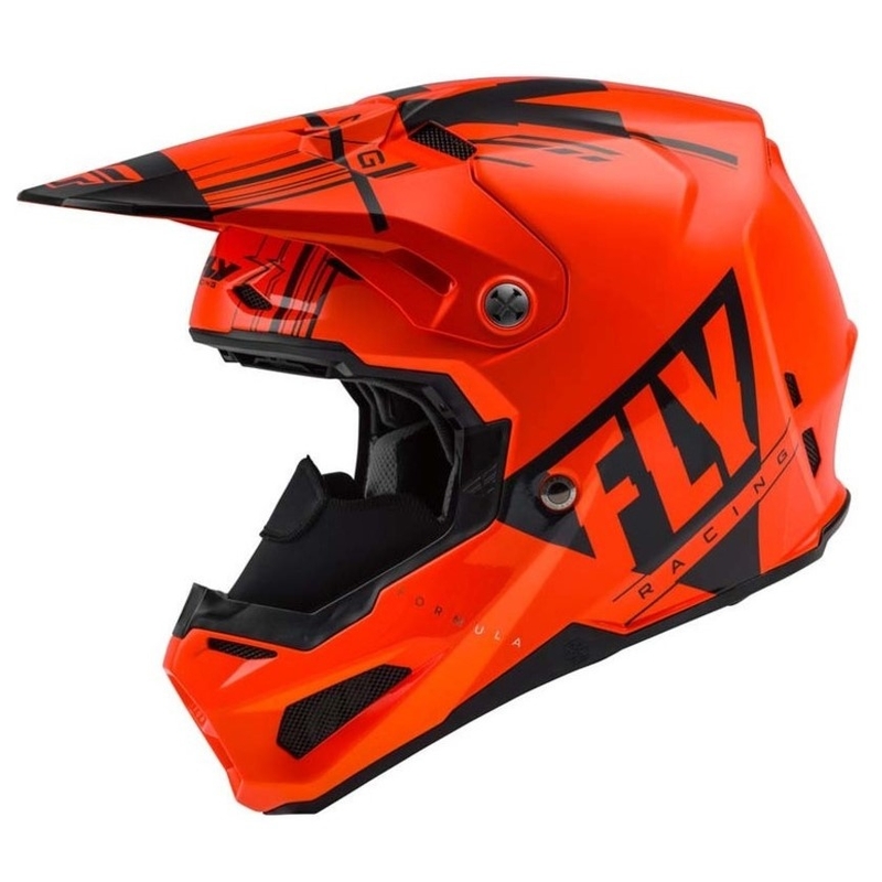 Motokrosová přilba FLY Racing Formula Vector černo-fluo oranžová