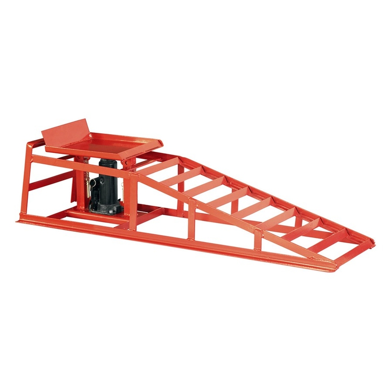 Nájezdová rampa s hydraulickým zvedákem Q-TECH