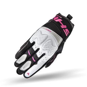 Dámské rukavice na motorku Shima Blaze černo-bílo-růžové