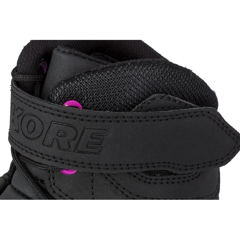Dámské boty na motorku Kore Velcro 2.0 černo-fialové