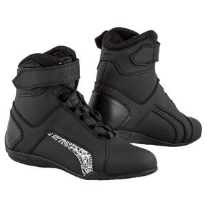 Dámské boty na motorku Kore Velcro 2.0 černo-bílé