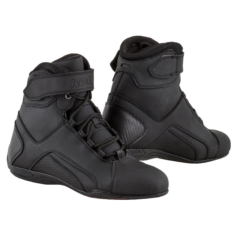 Boty na motorku Kore Velcro 2.0 černé