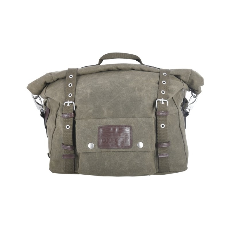 Boční brašny na motocykl Oxford Heritage khaki zelené 40l