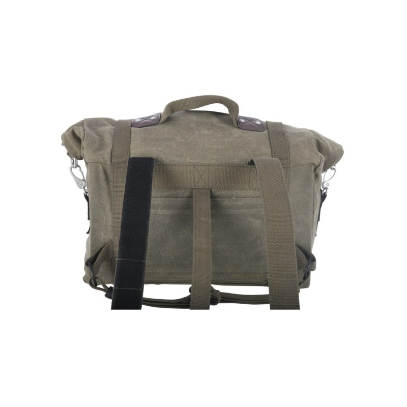 Boční brašny na motocykl Oxford Heritage khaki zelené 40l