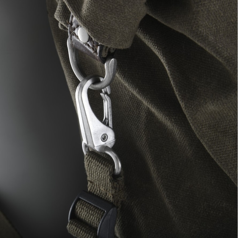 Boční brašny na motocykl Oxford Heritage khaki zelené 40l
