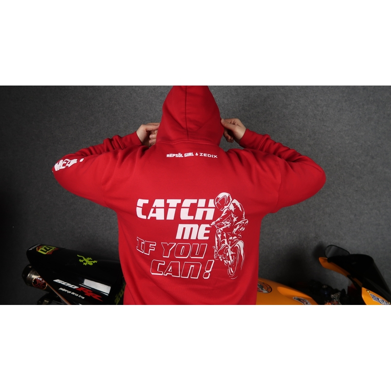Mikina Catch me if you can červená