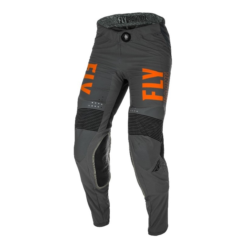 Motokrosové kalhoty FLY Racing Lite 2021 šedo-oranžovo-černé
