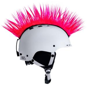 Číro na helmu Mohawk růžové
