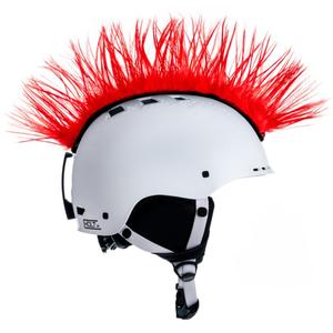 Číro na helmu Mohawk červené