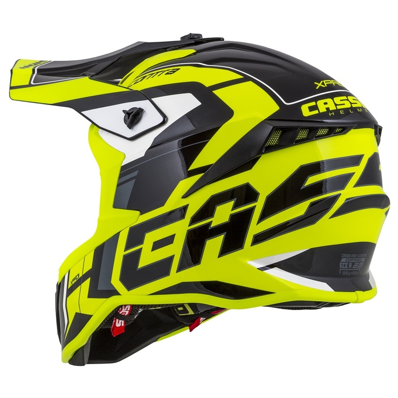 Motokrosová přilba Cassida Cross Pro II Contra fluo žluto-šedo-černá
