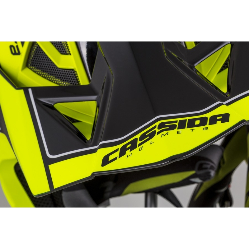 Motokrosová přilba Cassida Cross Pro II Contra fluo žluto-šedo-černá