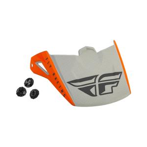 Kšilt pro přilbu FLY Racing Kinetic Straight oranžovo-šedý