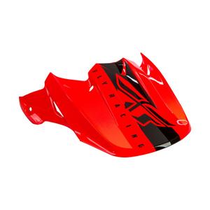Kšilt pro přilbu FLY Racing F2 černo-fluo oranžový