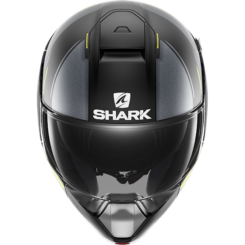 Vyklápěcí přilba SHARK EVOJET Vyda černo-šedo-žlutá