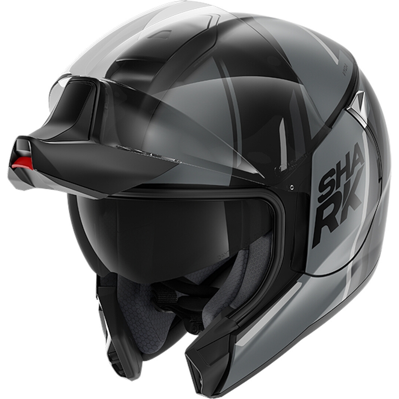 Vyklápěcí přilba SHARK EVOJET Vyda černo-šedá