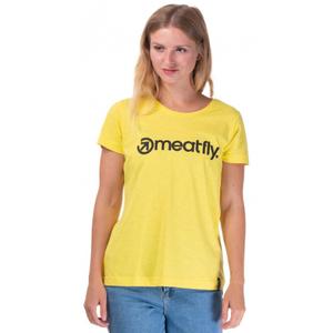 Dámské triko Meatfly Ladies MF Logo žluté