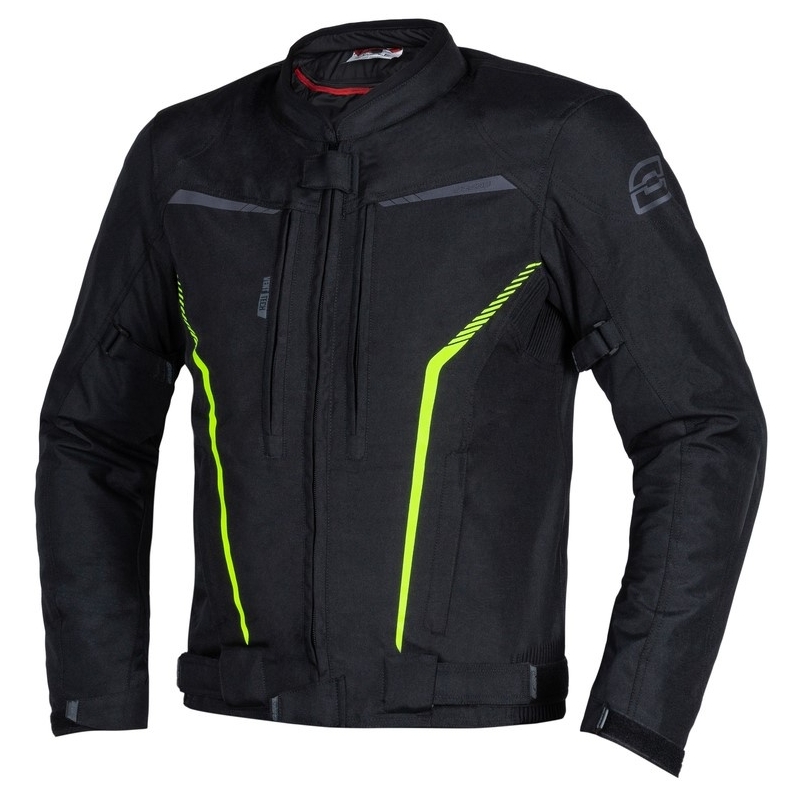 Bunda na motorku Ozone Delta IV černo-fluo žlutá