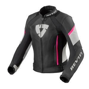Dámská bunda na motorku Revit Xena 3 černo-růžová výprodej