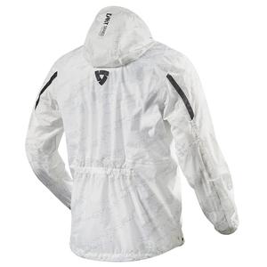 Moto bunda do deště Revit Rain Smock Barrier bílá