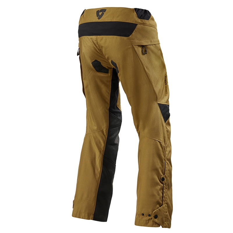 Kalhoty na motorku Revit Continent žluté prodloužené výprodej
