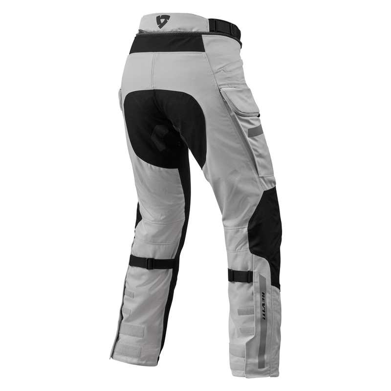 Dámské kalhoty na motorku Revit Sand 4 H2O stříbrno-černé zkrácené