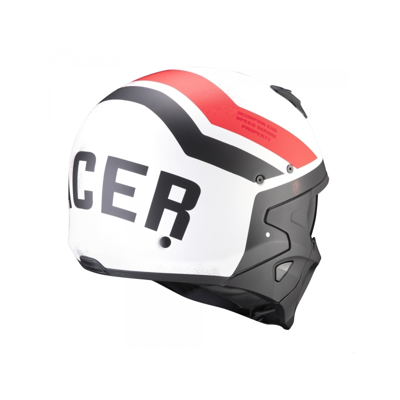 Přilba Scorpion COVERT-X T-TRUST bílo-červeno-černá