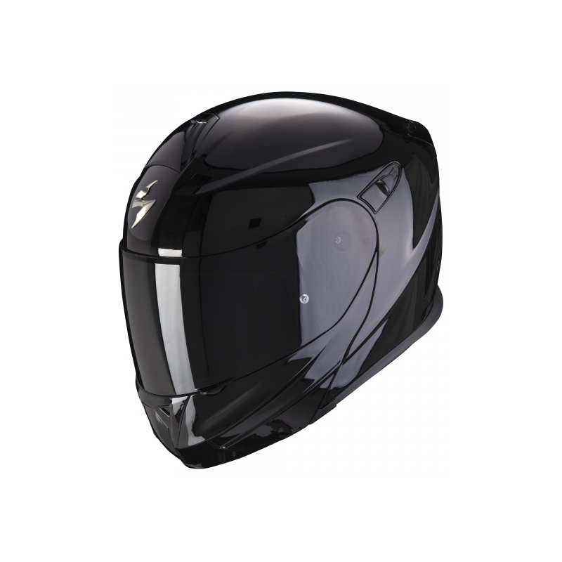 Výklopná přilba Scorpion EXO-920 Evo Solid černá lesklá