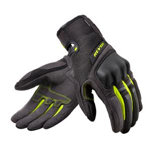 Dámské rukavice na motorku Revit Volcano černo-fluo žluté výprodej