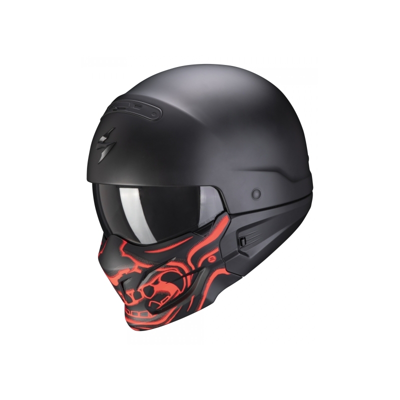 Přilba Scorpion EXO-COMBAT EVO Samurai černo-červená