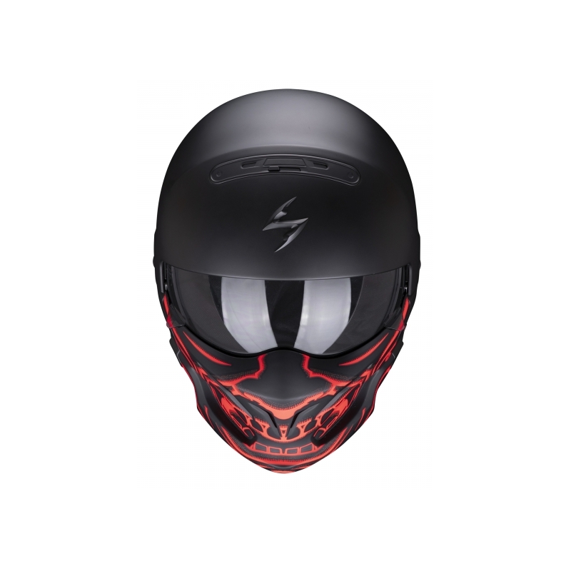 Přilba Scorpion EXO-COMBAT EVO Samurai černo-červená