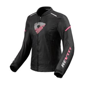 Dámská bunda na motorku Revit Sprint H2O černo-růžová výprodej