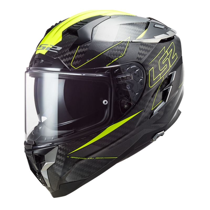 Integrální přilba na motorku LS2 FF327 Challenger CT2 Fold černo-fluo žlutá