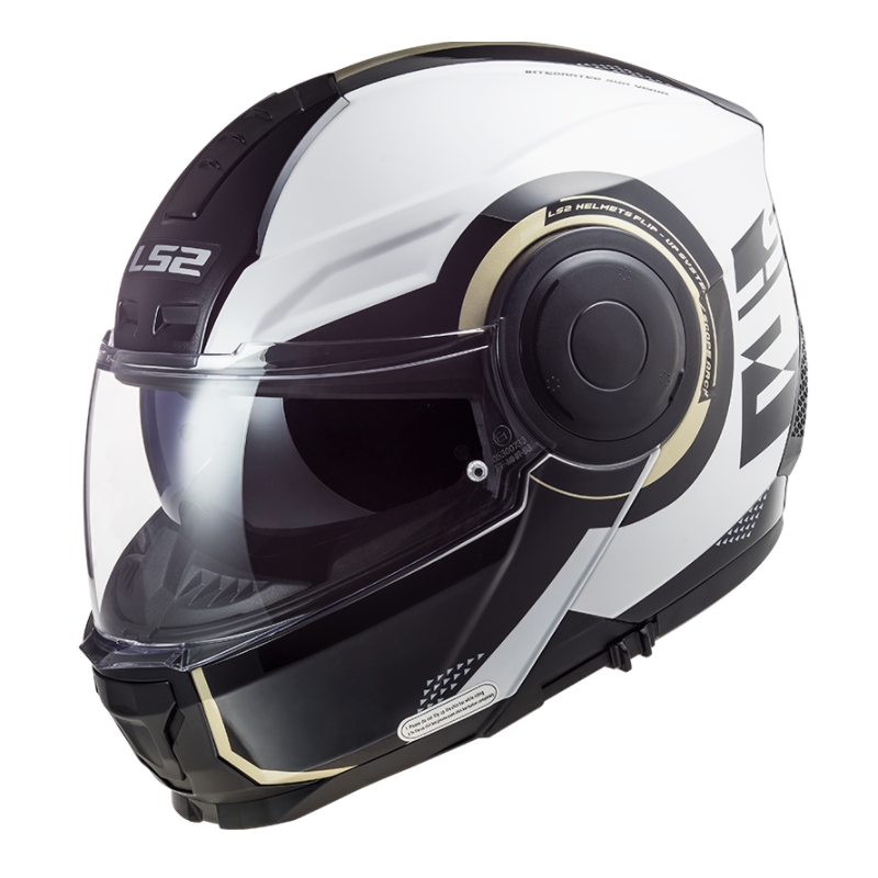 Vyklápěcí přilba na motorku LS2 FF902 Scope Arch bílo-černá