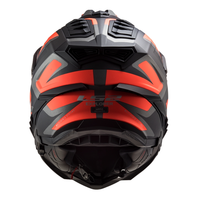 Enduro přilba LS2 MX701 Explorer Alter černo-oranžovo-šedá