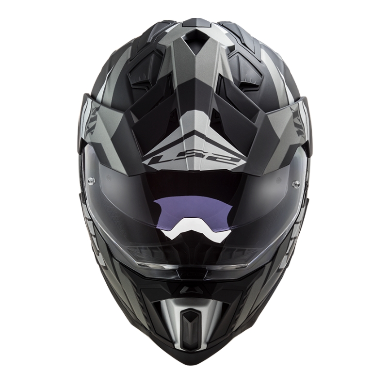 Enduro přilba LS2 MX701 Explorer Atlantis černo-šedo-bílá