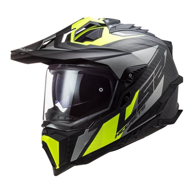 Enduro přilba LS2 MX701 Explorer C Focus černo-šedo-fluo žlutá