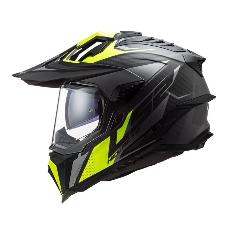 Enduro přilba LS2 MX701 Explorer C Focus černo-šedo-fluo žlutá