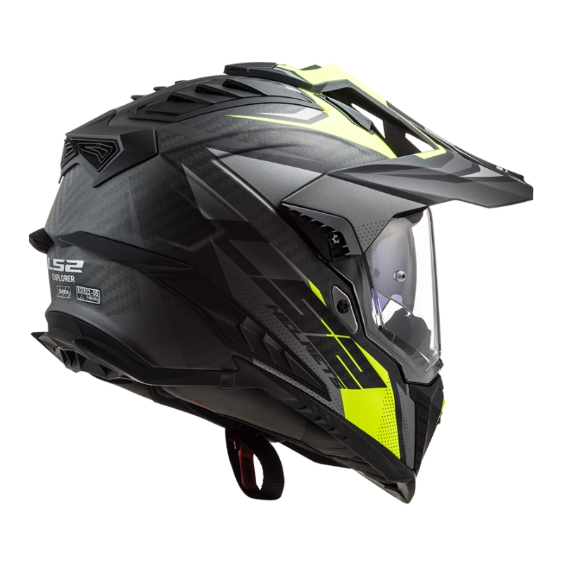 Enduro přilba LS2 MX701 Explorer C Focus černo-šedo-fluo žlutá