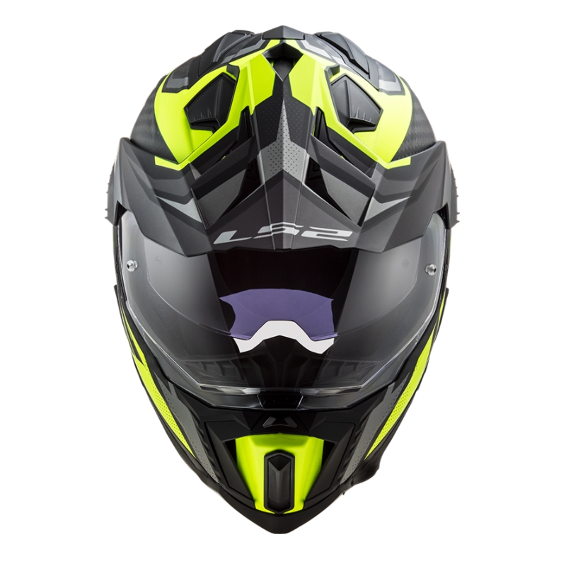 Enduro přilba LS2 MX701 Explorer C Focus černo-šedo-fluo žlutá