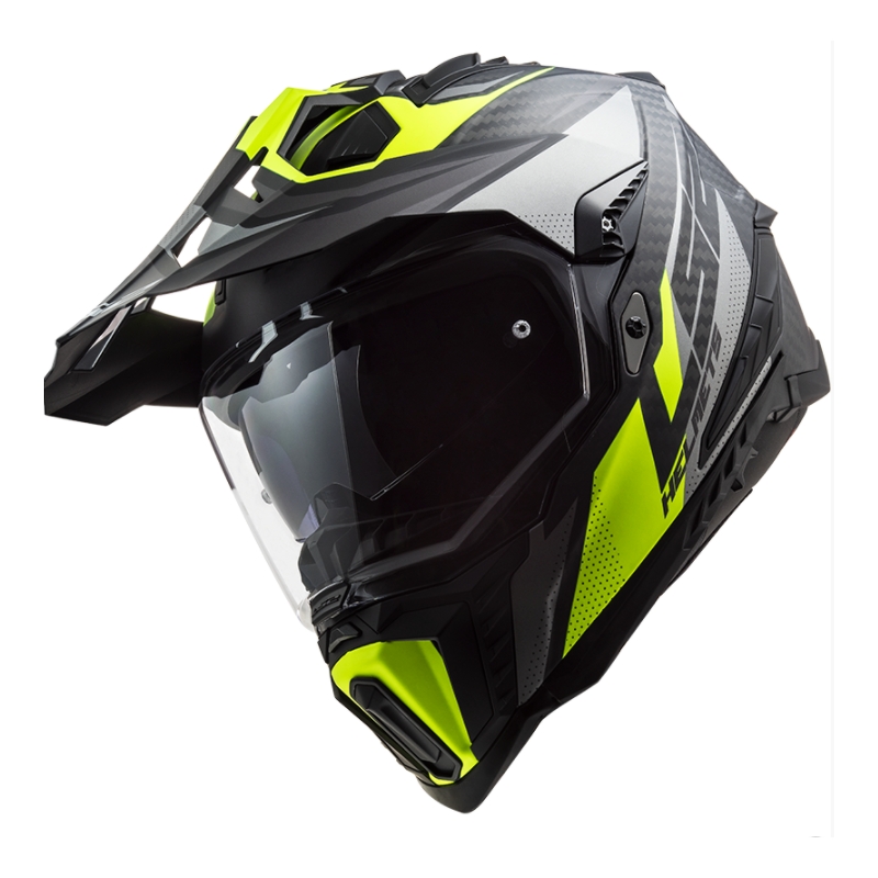 Enduro přilba LS2 MX701 Explorer C Focus černo-šedo-fluo žlutá