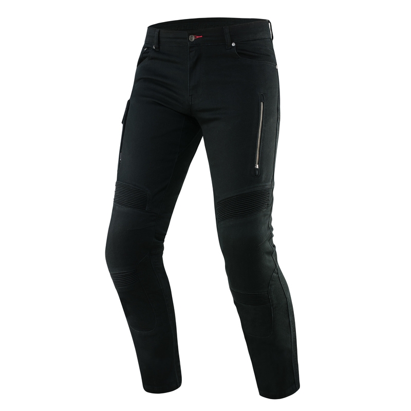 Jeansy na motorku Rebelhorn Vandal Twill černé výprodej Velikost: W38/L34
